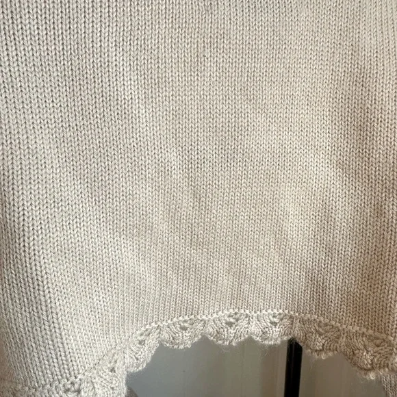 Kids Beige Knit Bolero Jacket - Picture 3 of 4